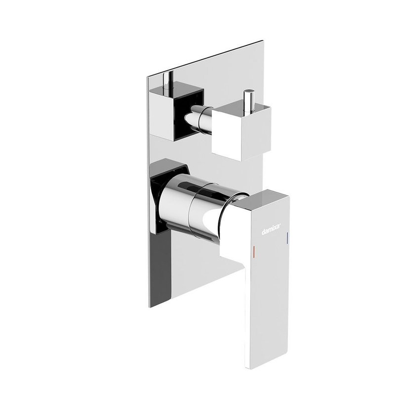 Душевая система с тропическим душем Damixa Gala 953530000 хром, скрытого монтажа, смеситель для 2 потребителей, штанга, верхний душ, встраиваемый душевой комплект, гарантия 10 лет, Дания