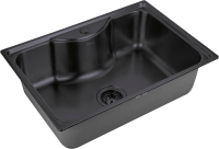 Мойка кухонная Zorg Inox PVD SZR 6545 GRAFIT графит