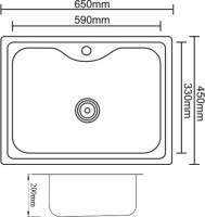 Мойка кухонная Zorg Inox PVD SZR 6545 GRAFIT графит