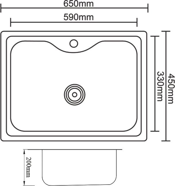 Мойка кухонная Zorg Inox PVD SZR 6545 GRAFIT графит