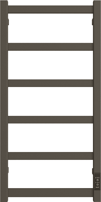 Полотенцесушитель электрический Двин J plaza neo 4657795054877 80x45 см, подключение справа, слева, графит, лесенка