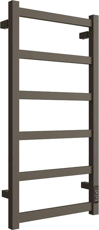 Полотенцесушитель электрический Двин J plaza neo 4657795054877 80x45 см, подключение справа, слева, графит, лесенка