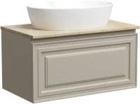 Тумба под раковину со столешницей Sancos Very 80 beige soft, столешница бежевая