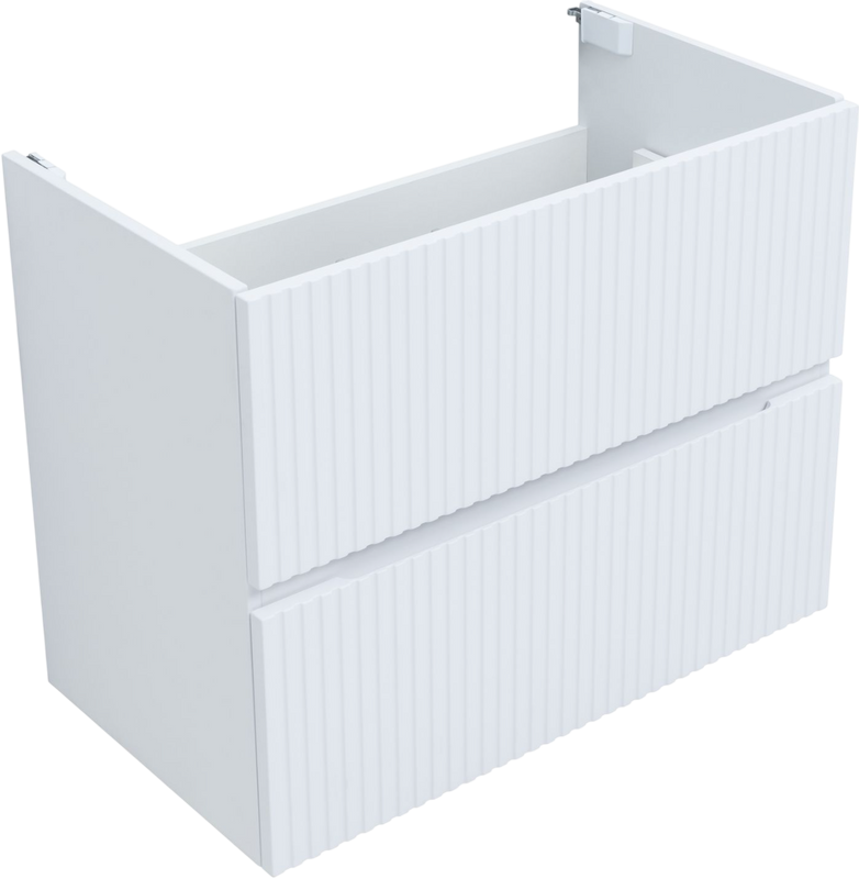 Тумба с раковиной Aquanet Джейн 80 подвесная, белая матовая