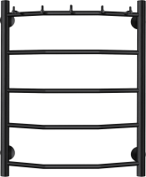 Полотенцесушитель водяной Secado Милан 1 К 60x55 см, матовый черный, лесенка