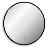 Зеркало круглое Abber Mond AG6204SCB-0.77 77 см, с подсветкой, черное