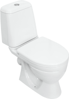 Унитаз-компакт напольный Sanita Идеал комфорт с микролифтом, глянцевый белый