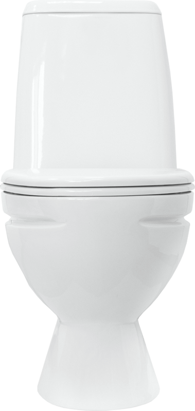 Унитаз-компакт напольный Sanita Идеал комфорт с микролифтом, глянцевый белый