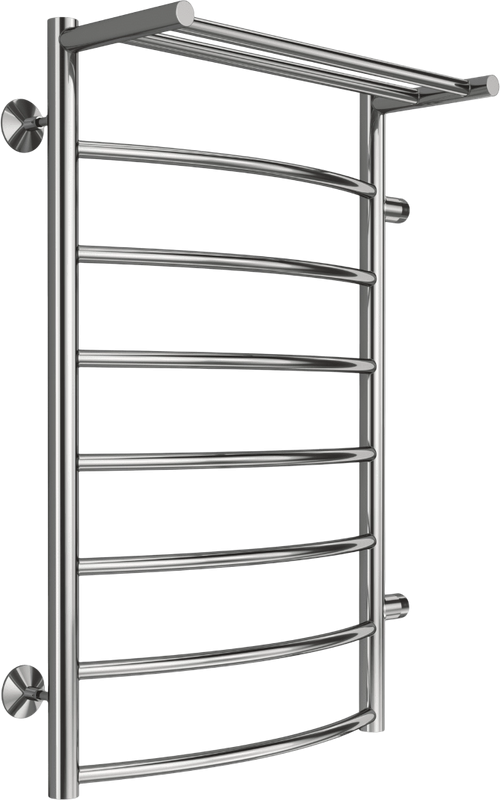 Полотенцесушитель водяной Terminus Классик П8 500х800, с полкой, с боковым подключением 500