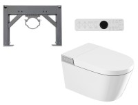 Комплект 2 в 1 Abber Bequem AC1120S-AC0101P2 Унитаз-биде электронный, подвесной + Монтажная рама