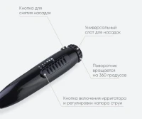 Смеситель для раковины Bronze de Luxe Optimal 10188B с ирригатором, черный Смеситель для раковины Bronze de Luxe Optimal 10188B с ирригатором, черный
