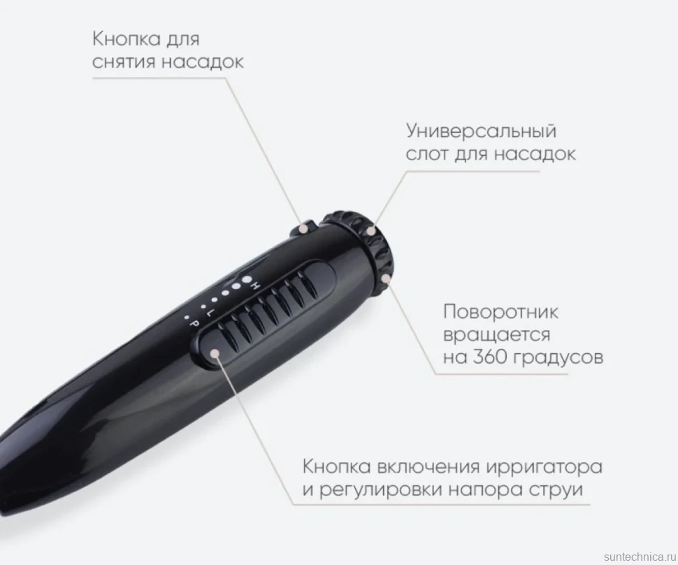 Смеситель для раковины Bronze de Luxe Optimal 10188B с ирригатором, черный