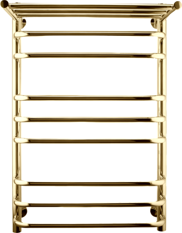 Полотенцесушитель водяной Indigo Brace LBCW80-50GDPK3 с полкой, золото