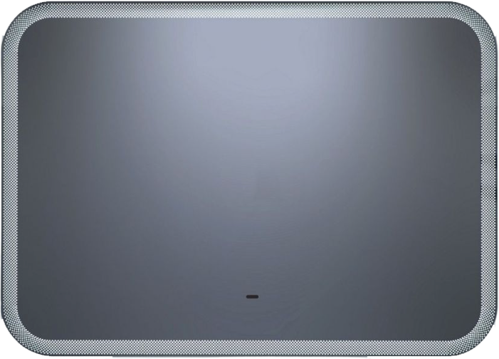 Зеркало Art&Max Messina AM-Mes-800-600-DS-F 80х60 белое, с LED-подсветкой, 6000К