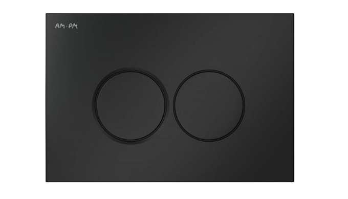 Комплект AM.PM Sense IS70138.741701 FlashClean с сиденьем микролифт, кнопка смыва черная матовая