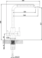 Смеситель для кухни Orange Steel Steel M99-008NI Смеситель для кухни Orange Steel Steel M99-008NI