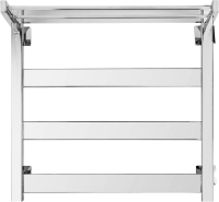 Полотенцесушитель электрический Secado Комано 1 СП R 65x55 см, подключение справа, хром, лесенка, с полкой