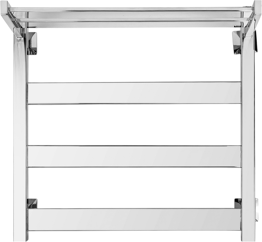 Полотенцесушитель электрический Secado Комано 1 СП R 65x55 см, подключение справа, хром, лесенка, с полкой
