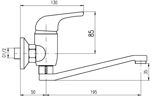 Смеситель для раковины Rav Slezak Sazava SA001.5/26