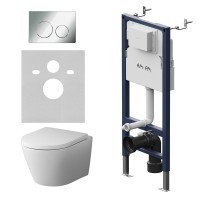 Комплект 5 в 1 AM.PM Sense IS90151.741701 с сиденьем микролифт