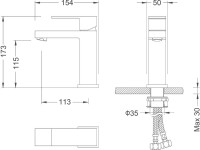 Смеситель для раковины Timo Selene 2061/17F