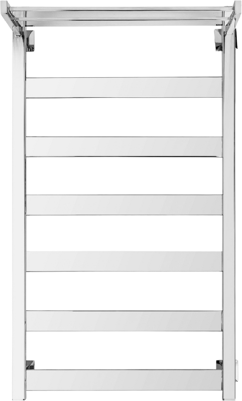Полотенцесушитель водяной Secado Комано 1 СП 100х50 100x55 см, хром, лесенка, с полкой