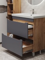 Мебель для ванной комнаты Vigo Wave 80 дуб золотой