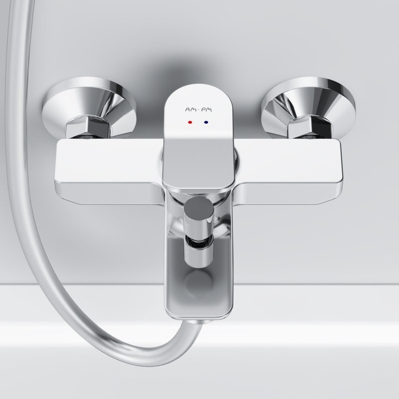 Смеситель для ванны с душем AM.PM X-Joy хром