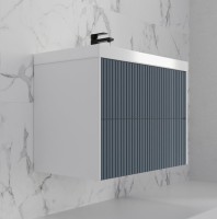 Мебель для ванной комнаты Style Line Стокгольм 80 подвесная, графит софт