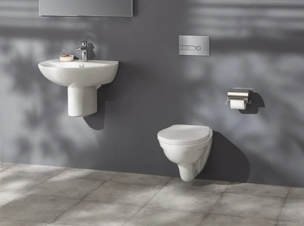 Унитаз подвесной Jacob Delafon Patio EDV102-00 безободковый + Крышка-сиденье Jacob Delafon Patio E4267 P