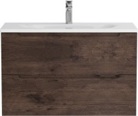 Тумба с раковиной BelBagno Etna 39 80 rovere moro, раковина BB-8099-3-80