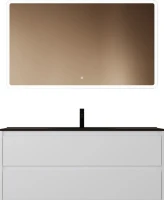Мебель для ванной комнаты Sancos Libra 120 см белый глянец, черная раковина