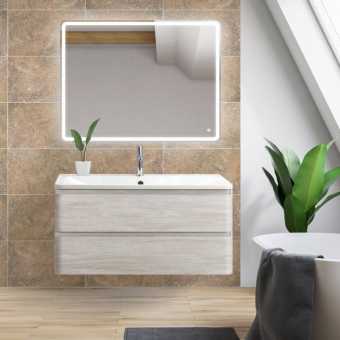 Мебель для ванной BelBagno Albano 80 подвесная, rovere vintage bianco