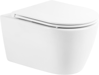 Унитаз подвесной BelBagno Marino BB105CHR безободковый, крышка BB870SC с микролифтом