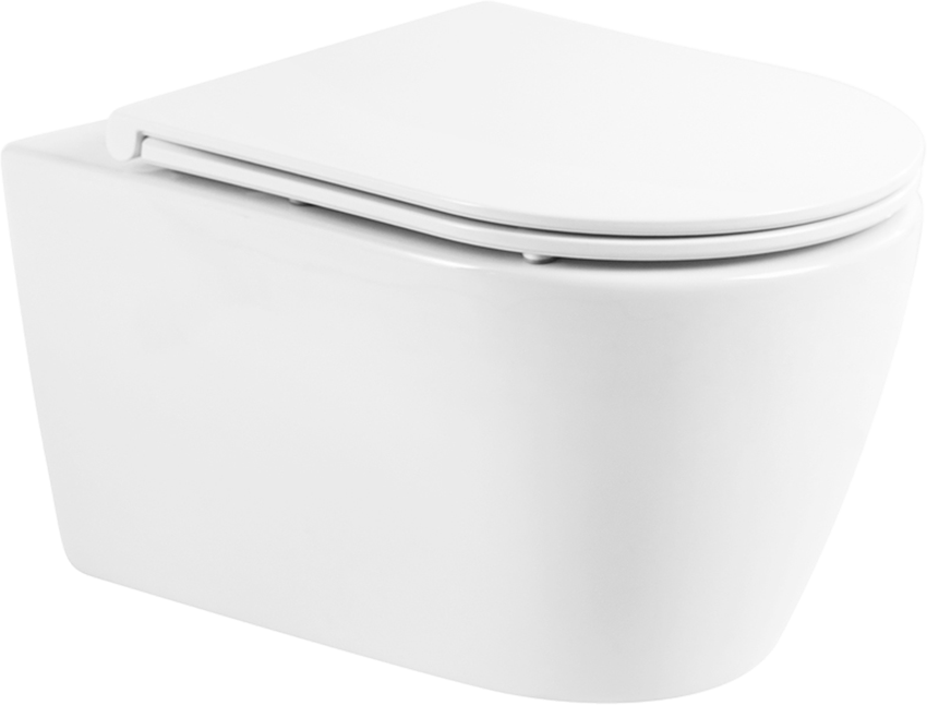 Унитаз подвесной BelBagno Marino BB105CHR безободковый, крышка BB870SC с микролифтом