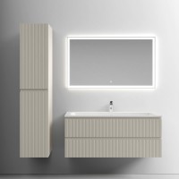Тумба с раковиной Sancos Snob T 120 см, beige soft, раковина CN7017