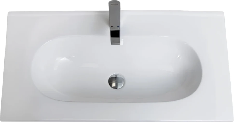 Тумба с раковиной BelBagno Kraft 80 напольная, rovere tabacco, раковина LOV-800-LVB