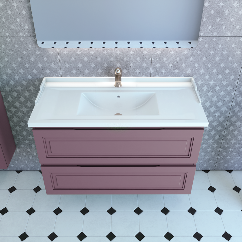 Мебель для ванной комнаты Caprigo Wales Смальти 100 лиловая