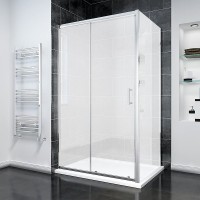Душевой уголок Veconi Rovigo RV-055M 150х100 см, профиль матовый хром, стекло матовое