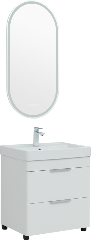 Мебель для ванной комнаты Aquanet Ирис new 50 напольная, 2 ящика