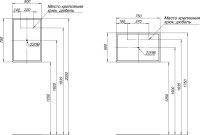 Мебель для ванной комнаты Aquanet Ирис new 50 напольная, 2 ящика