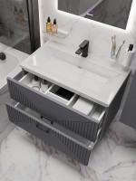 Тумба с раковиной Grossman Луксор 60 матовый графит Тумба с раковиной Grossman Луксор 60 матовый графит