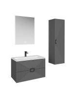 Тумба с раковиной Grossman Луксор 60 матовый графит Тумба с раковиной Grossman Луксор 60 матовый графит