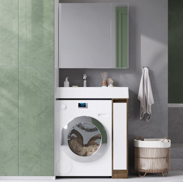 Мебель для ванной комнаты AQUATON Лондри 20 дуб рустикальный, белый