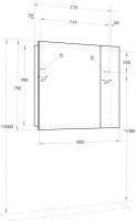 Мебель для ванной комнаты AQUATON Лондри 20 дуб рустикальный, белый