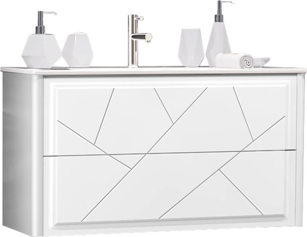 Тумба под раковину Opadiris Луиджи 90 подвесная, белая матовая