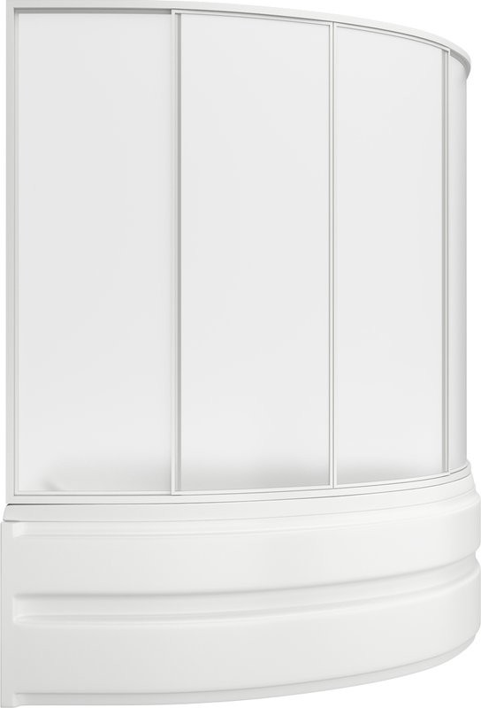 Шторка на ванну Bas Алегра, 4 ств., пластик