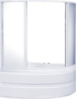 Шторка на ванну Bas Алегра, 4 ств., пластик