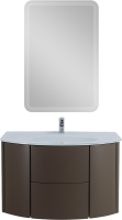 Мебель для ванной комнаты Cezares Eden 91 grigio talpa opaco, раковина 82399