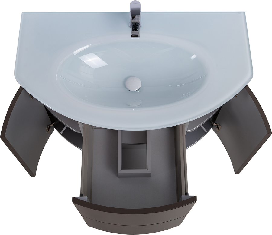Мебель для ванной комнаты Cezares Eden 91 grigio talpa opaco, раковина 82399